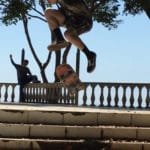 skateboarding in Jaco