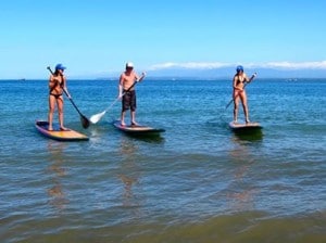 Stand-Up Paddle Boarding at Playa Blanca!