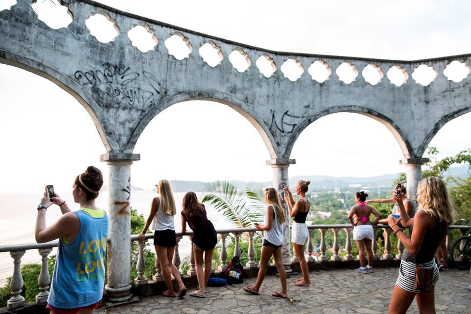 View from Miro Mountain - group from Room2Board Hostel & Surf School