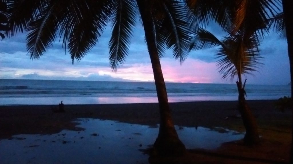 sunset on Jaco Beach