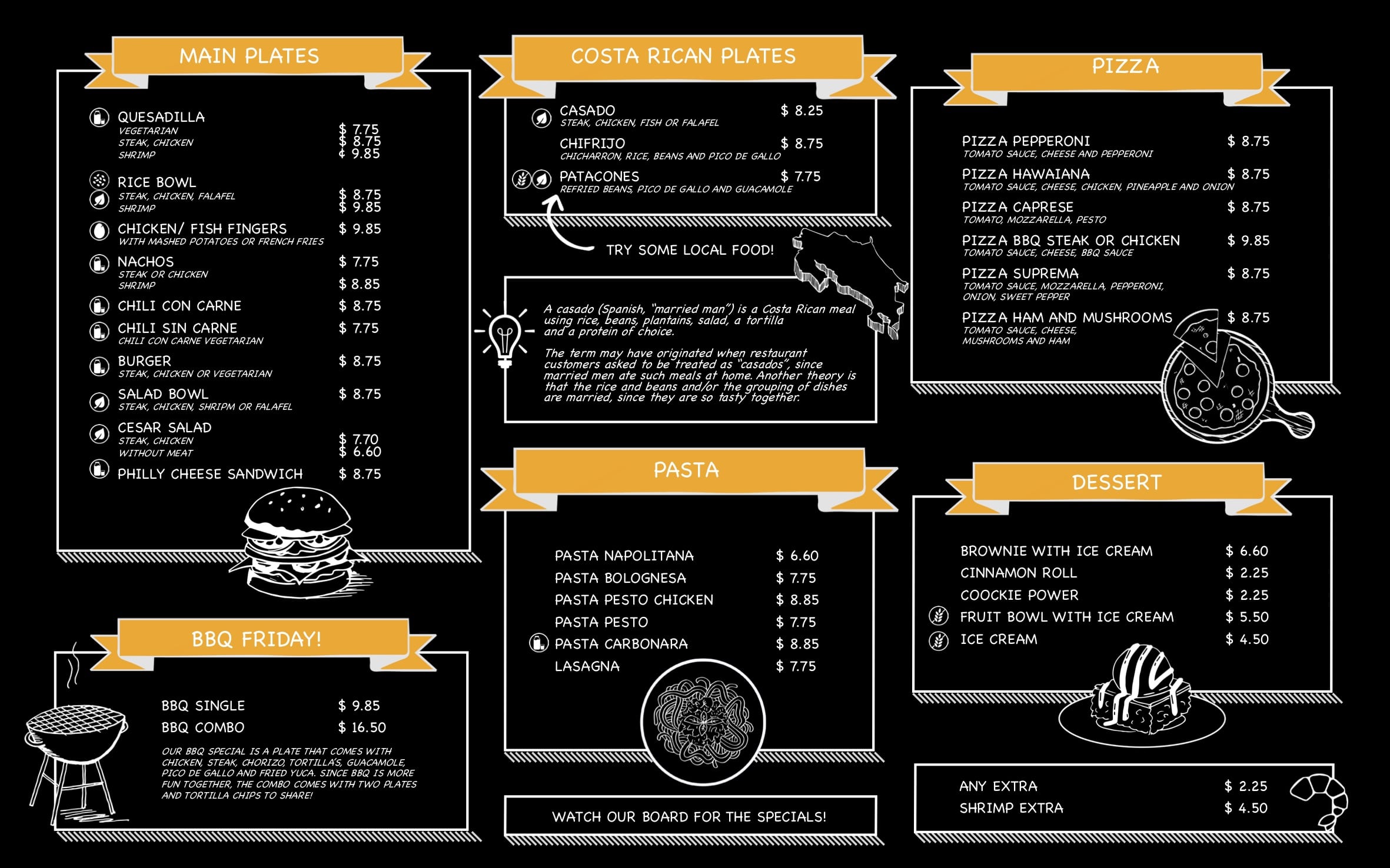 Menu kitchen Chiliguaros2