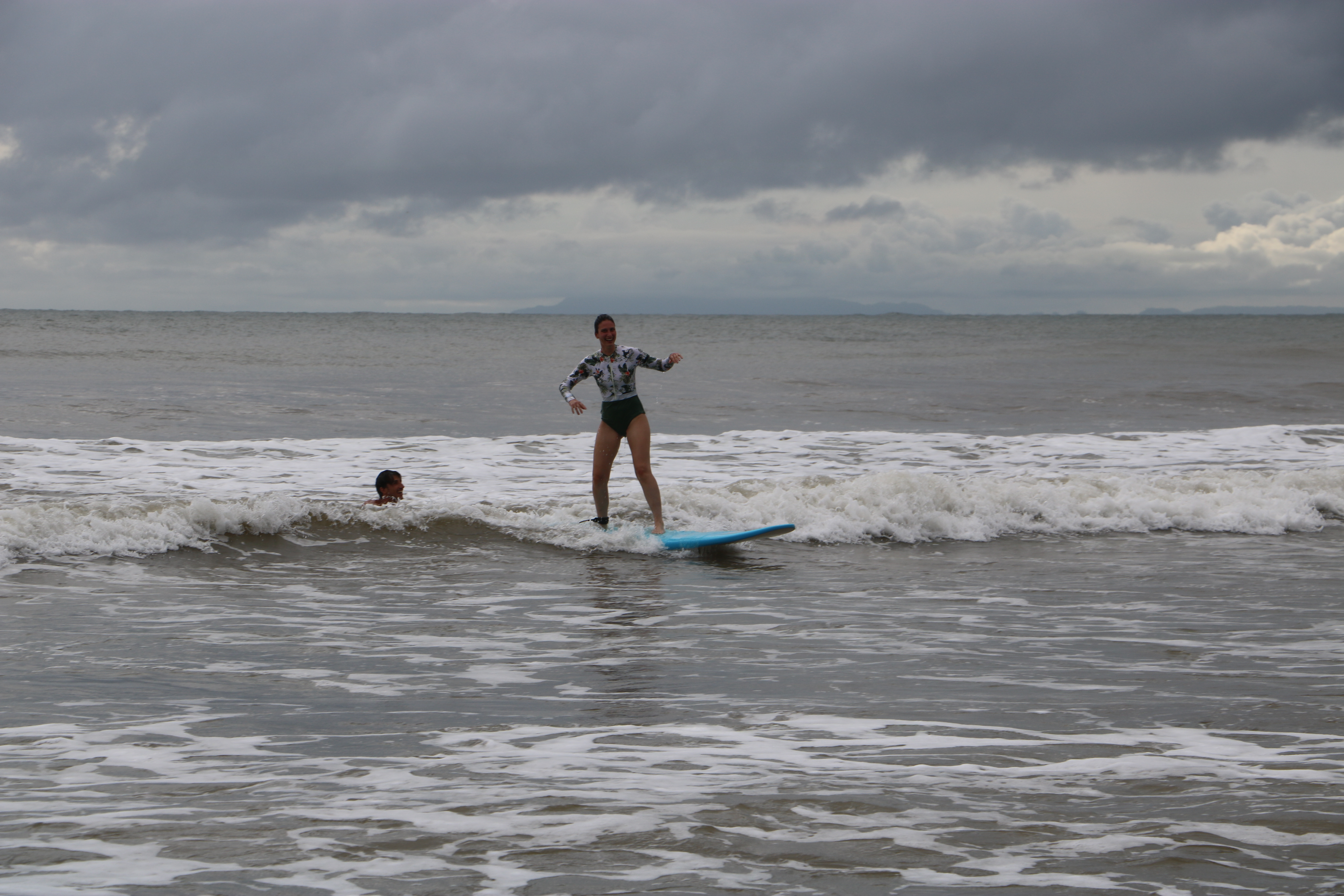 Take beginner lessons at Room2Board surf camp